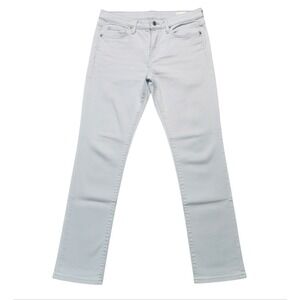 GAP GIRLFRIEND JEANS Very Pale Baby Blue STRETCH Mid-Rise Slim Fit Straight 0 R
